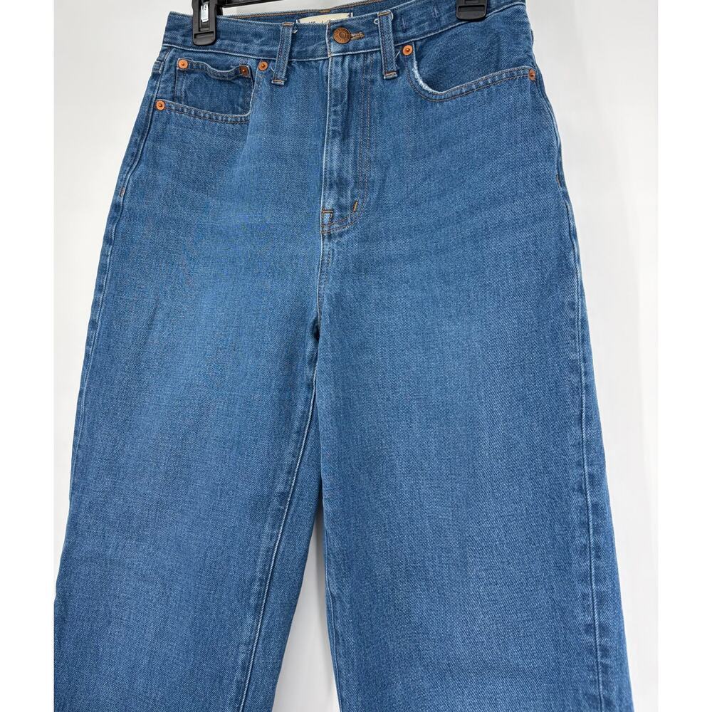 Madewell Baggy Straight Jeans Raw Hem - Picture 3 of 9